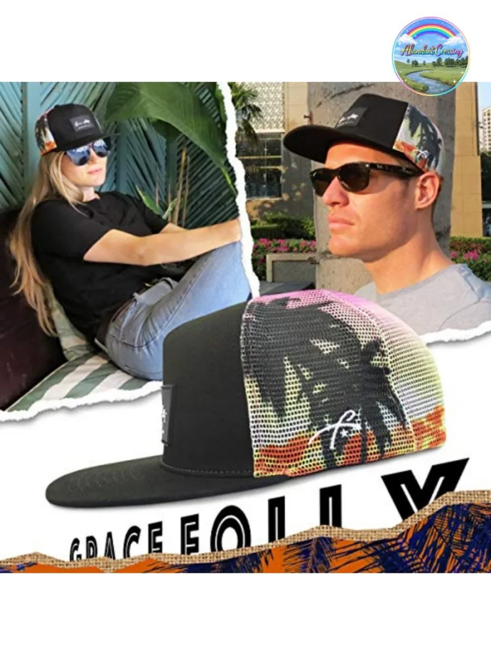 Trucker Hat Snapback Mesh Cap Adjustable Unisex Casual